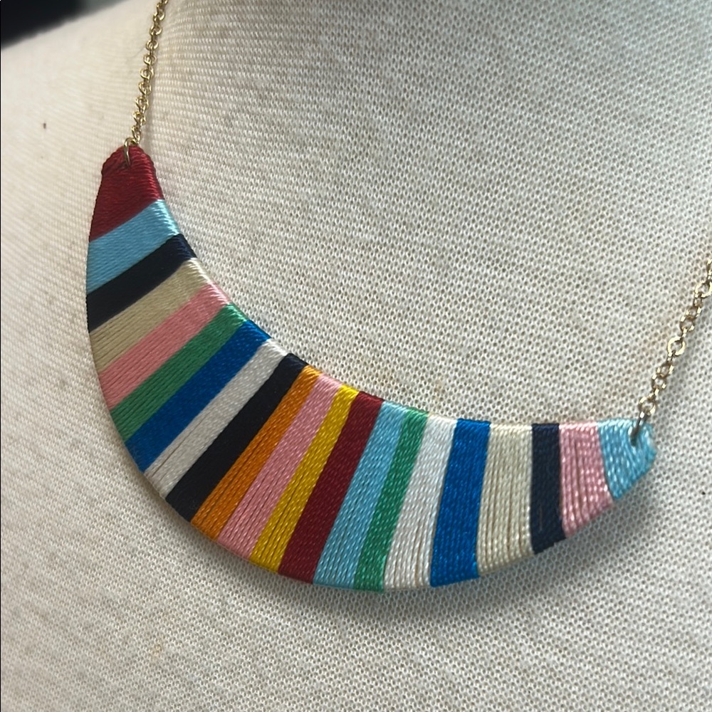 Plunder Colorful Stripe Necklace - Picture 3 of 5